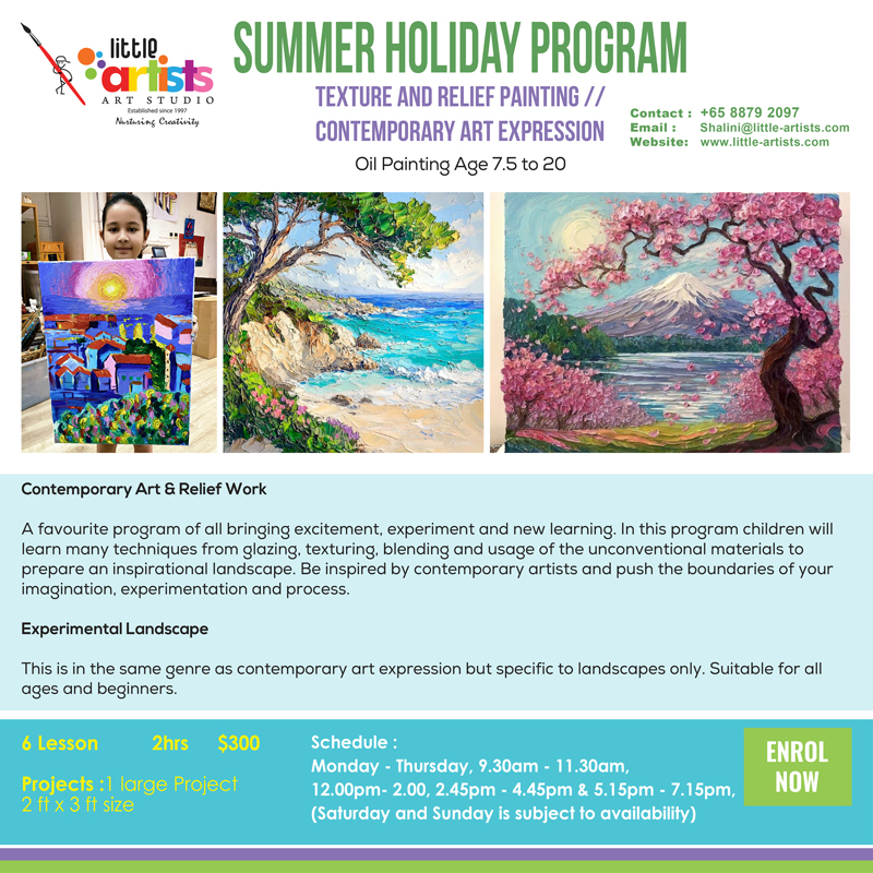 Texture and Relief Painting-Summer