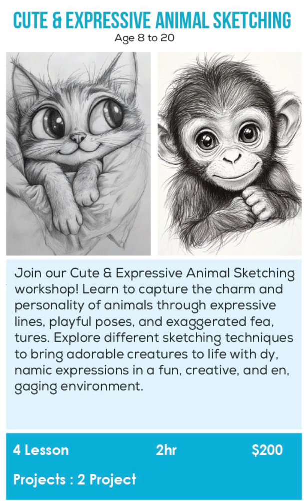 cute-&-expressive-animal-sketching