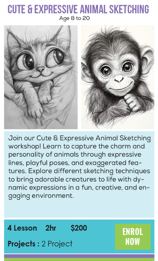 CUTE & EXPRESSIVE ANIMAL SKETCHING
