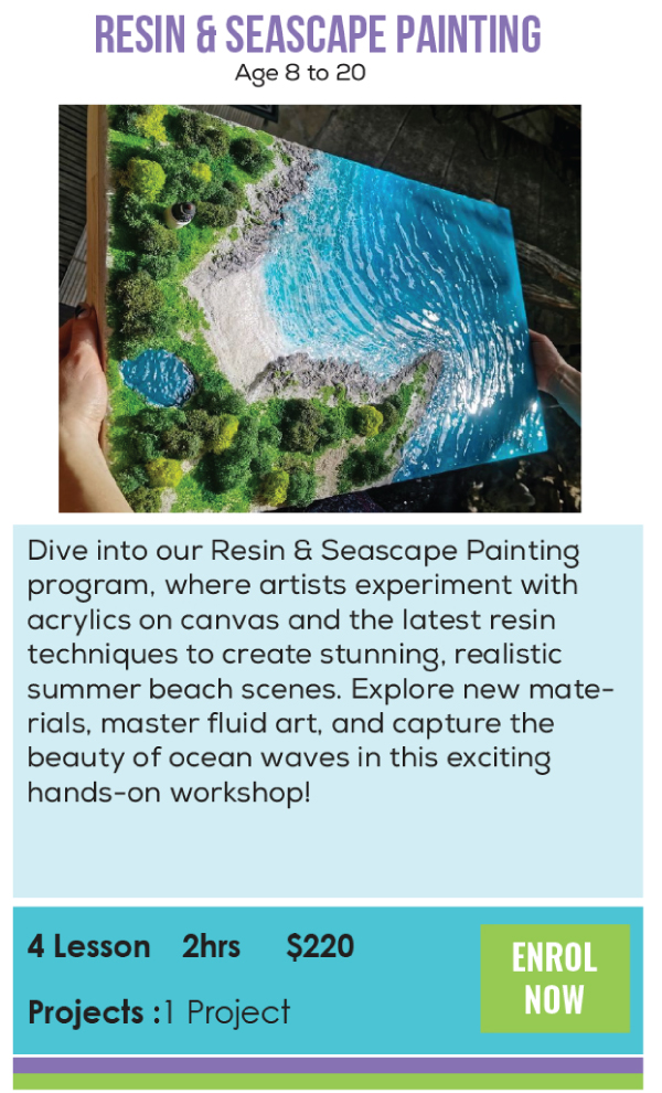 RESIN & SEASCAPE PAINTING