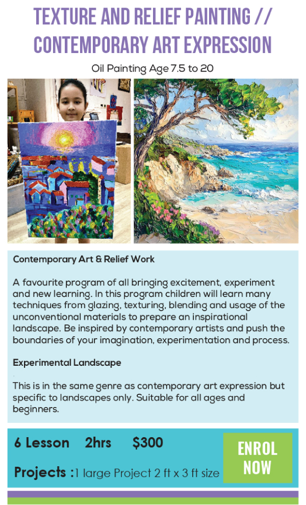 TEXTURE AND RELIEF PAINTING/ CONTEMPORARY ART EXPRESSION