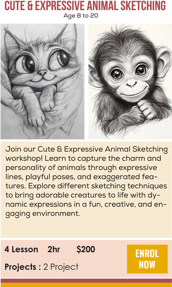CUTE & EXPRESSIVE ANIMAL SKETCHING