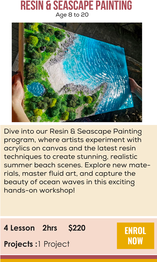 RESIN & SEASCAPE PAINTING