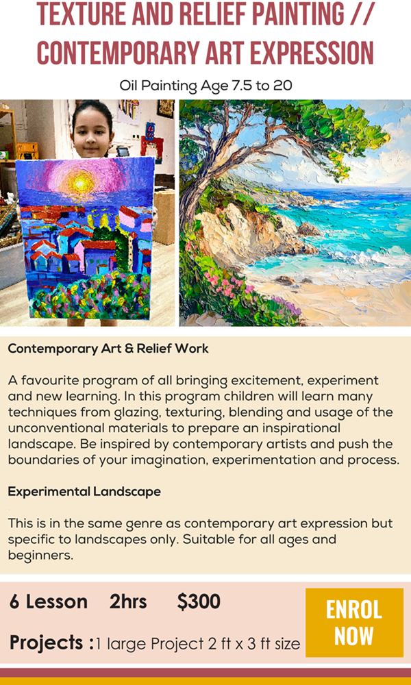 TEXTURE AND RELIEF PAINTING/ CONTEMPORARY ART EXPRESSION